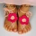 Baby crochet pattern sandal 2 Versions and Free barefoot sandal pattern included with purchase number 211 Instant Download