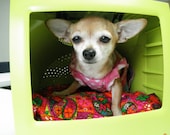 Recycled T.V. Pet Bed - Teacup Poodle - Micro Mini Chihuahua - Upcycled TV Pet Bed