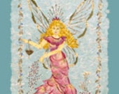 OOAK Original Fantasy Fairy Art - Fairy Dust - 8 x 10 Fine Art Giclee Print - Magical Flower Keepsake