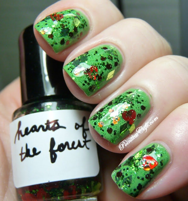 Glitter polish - Hearts of the Forest