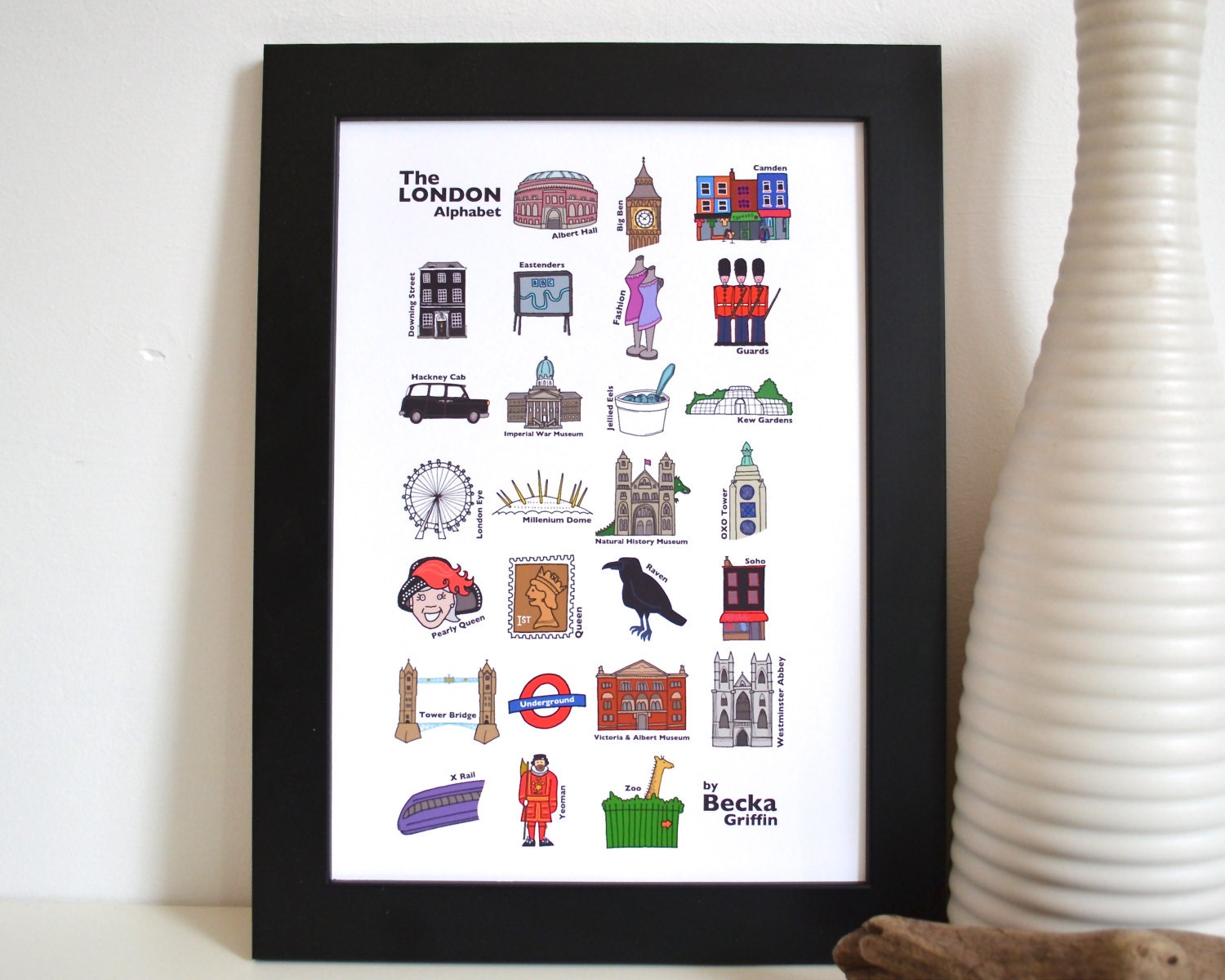 London Alphabet Print