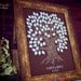 Guest Book Alternative - Wedding Tree - The Oakwik - A Peachwik Interactive Art Print - 100 guest sign in - Oak Tree Rustic Guest book Print