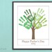 Fathers Day Last Minute Printable Gift - DIY Child's Handprint Tree - Printable pdf - Kid's craft project - Tree Art Project