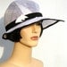 Retro hat white sinamay cloche, wedding hat, summer hat, sun hat, 1920s inspired hat, art deco fashion, 20s accessory