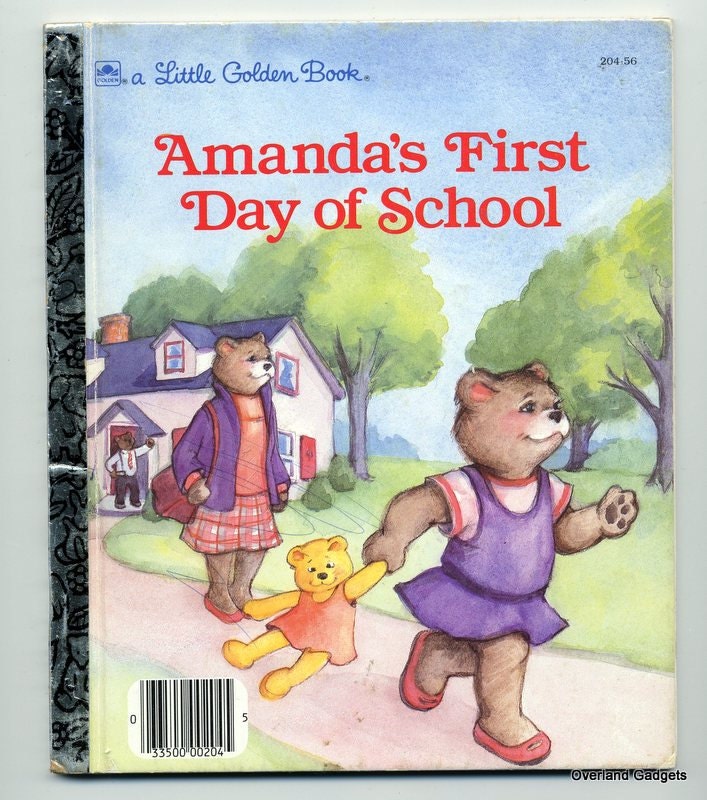 Book Children Little Golden Amandas First Day of School