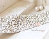 Stunning Crystal For Bridal Sash Rhinestone Bridal Beaded Crystal Rhinestone Applique