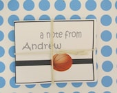 Basketball  Stationery for Kids or Adults - Personalized Note Cards - Set of 10 With Envelopes