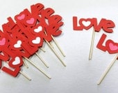 Valentines LOVE Cupcake Toppers Valentines Day Il_170x135