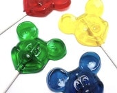 Buy 12 Get 12 Free - MICKEY MOUSE LOLLIPOPS - Pick Any Colors and Flavors