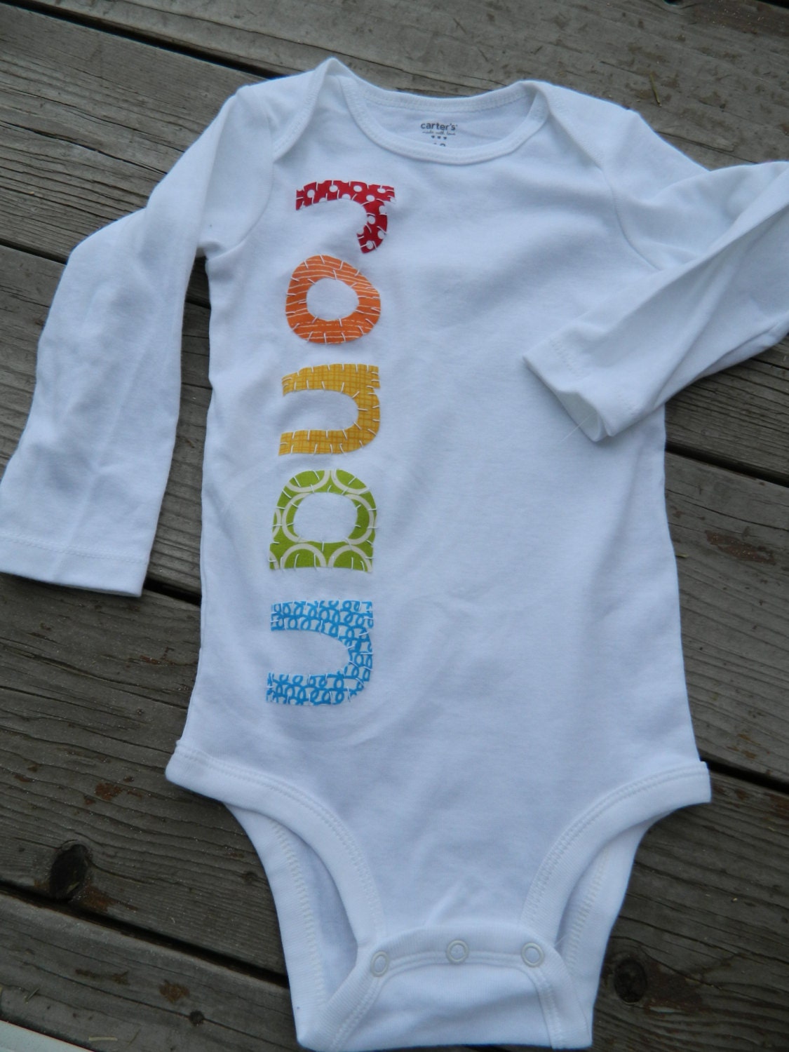 Rainbow Personalized Name Onesie, Personalized Name Shirt, Girl or Boy Name Onesie, Todddler Shirt, Baby Shower Gift, Custom Name Onesie