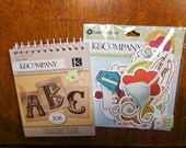 Die Cuts - Glitter Cupcakes and Flowers and Vintage Alphabet Tear Pad - K & Company