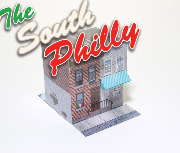 The South Philly -  papercraft toy houses