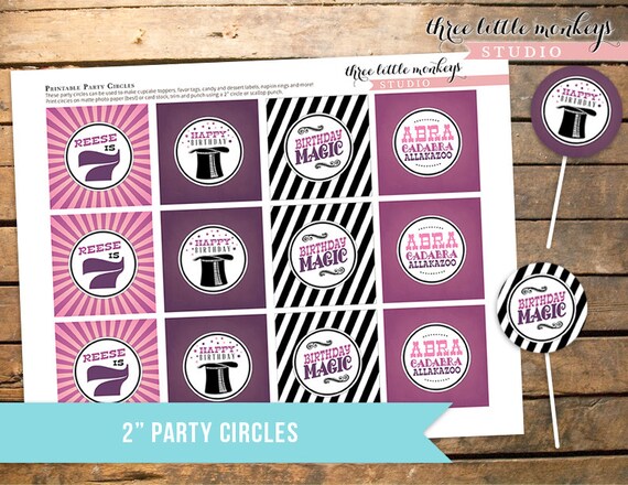 Vintage Magic Birthday Party Circles Il_570xn