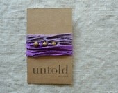 Thistle & Violet Cotton Wrist Wrap
