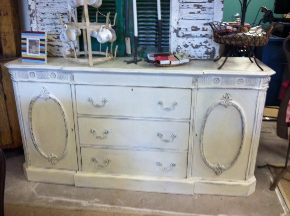 Old white buffet