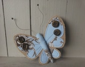 Linen butterfly in toile. 'Francoise'