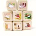 Birthday SALE 15% OFF The Take of Peter Rabbit. Beatrix Potter. Baby Shower. Wood Baby Blocks. Toy. Shabby Chic Nursery Decor.