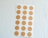 144 KRAFT hole reinforcement stickers