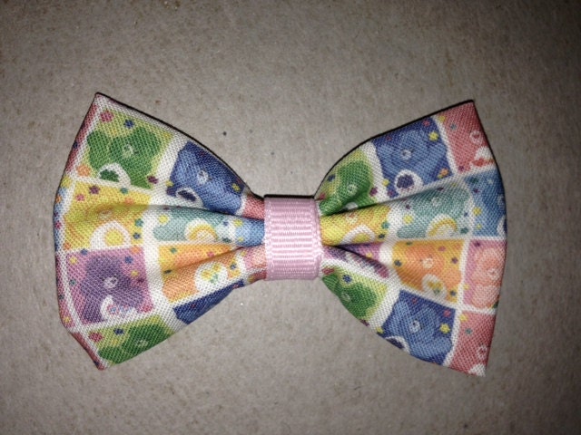 Carebears Themed Fabric Hair Bow