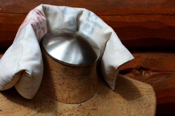 Heating Pad, Microwaveable, Vintage Sea Island Sugar Sack, Eucalyptus Essential Oil