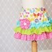 Girls Skirt,  Girls Spring Ruffle Skirt, Pink Girls Skirt, Childrens Clothing, Toddler Skirt,, Garden Inspired, Colorful Summer Skirt