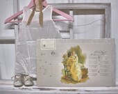 Nursery Poster - Baby Birth Certificate - Stone Lithograph - Nursery Decor - Wall Decor - Paper Ephemera