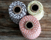 Baker's Twine  - 12ply - 100 Meters Cotton Twine in Brown, Mustard Yellow, Sunshine Yellow or Orange