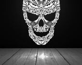 Reserve for Choi - Skull made of Spiders, Bugs, Bats and Swirls - Decal, Sticker, Vinyl, Halloween, Wall, Home Decor