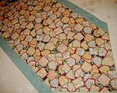 Table Runner Tea Time Tea Lovers Tea Bag Tags