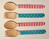 Carnival/Circus Themed Wooden Forks or Spoons - Set of 20 Il_170x135