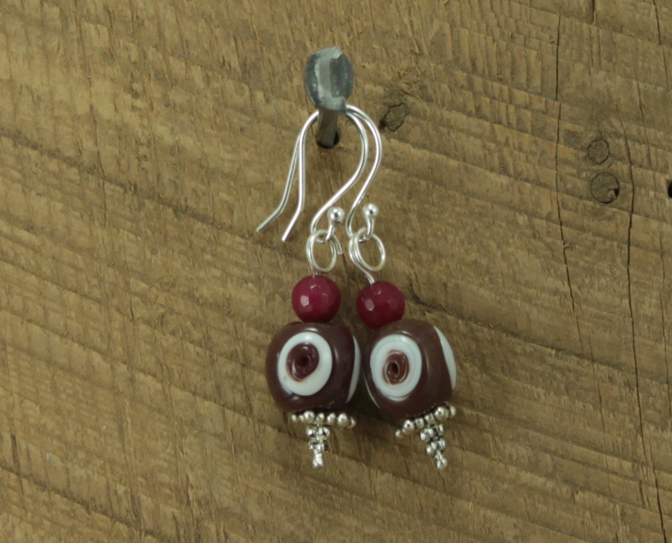 Ruby Quartz Earrings