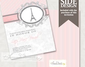 Paris Invitation / French Invitation - Printable Wedding / Baby Shower Invite