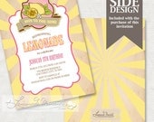 Pink Lemonade Party Invitation - Printable Sunshine Invite