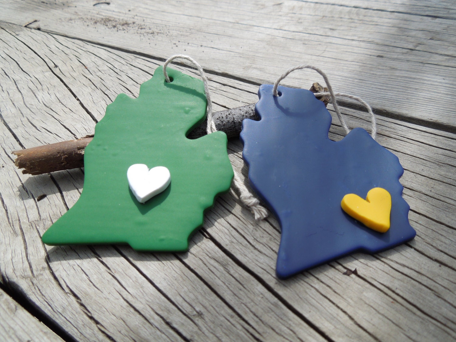 Michigan Ornament - I love my city - Great for college students, Michigan Lovers, Michigan Natives, and more. Custom ornament