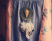 earth song.  an native american inspired bohemian dreamcatcher necklace.