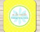 A LA CARTE -  Thank You tags  -  sarah O chic