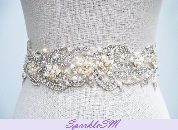 Couture Bridal Sash - Liv