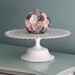 16" Milk Glass Cake Stand for Vintage MilkGlass Weddings / Cake Plate Cake Pedestal / Cupcake Stand / Wedding Centerpiece & Wedding Decor
