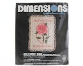 Dimensions Counted Cross Stitch Kit One Perfect Rose NOS