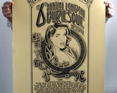 London 2012 Burlesque Festival Limited Edition Screen Printed Poster