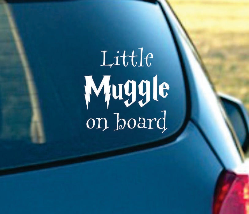 Little Muggle on board Vinyl Car Decal