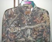 Vintage Men's Duxbak Camouflage Hunting Shirt Large fits to 46" Chest Only 12 USD