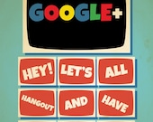 Google Plus Hangout Poster