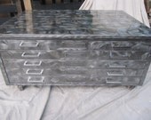Flat files, vintage coffee table