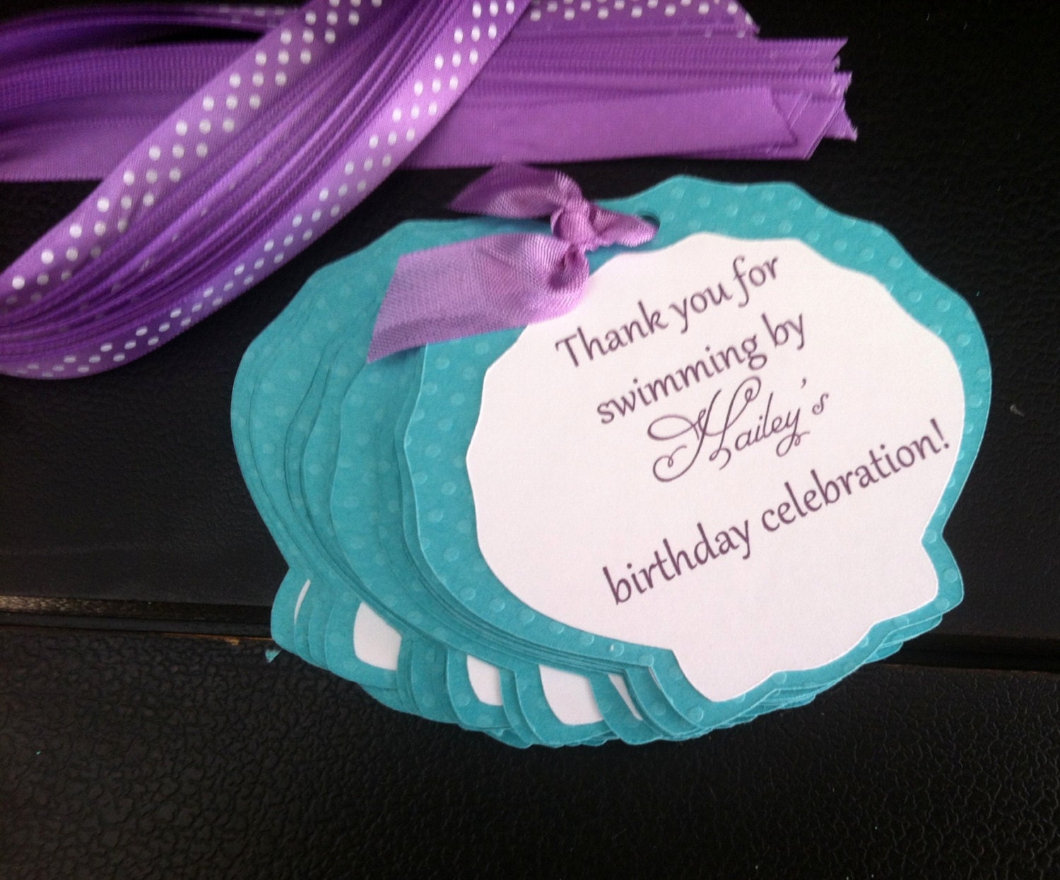 Under The Sea Mermaid Custom Favor Thank You Tags
