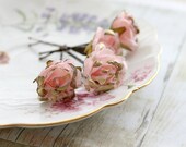 Pink and Gold Rose Fairytale Flower Hair Clip, Woodland. Spring, Summer Weddings, Bridal, Floral, Hair Accessories