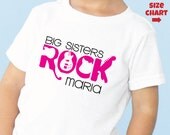 Big Sister Shirt - Big Sisters Rock Personalized Shirt or Onesie