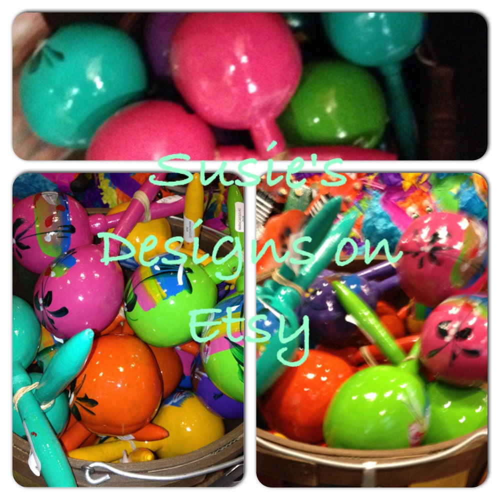 Mexican Maracas (Set of  30 Non-custom designed Maracas)