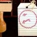 TO / FROM STAMP - Calligraphy Hand-Drawn Rubber Stamp - Wooden Handle