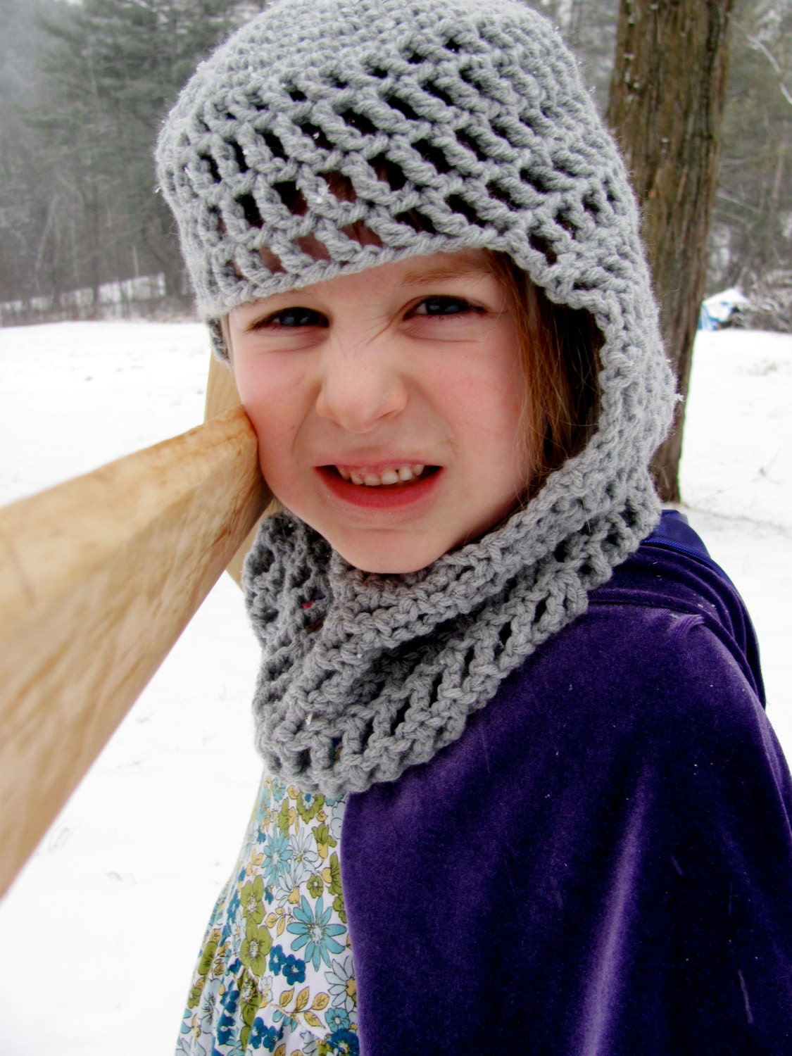 Child's Dress Up Costume Knight's Mesh Armor, Crocheted Cotton